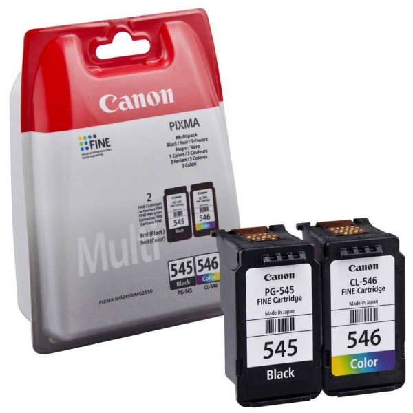 Canon PG-545 / CL-546 / 8287B005 Tinten Multipack (1x Black / 1x Color)