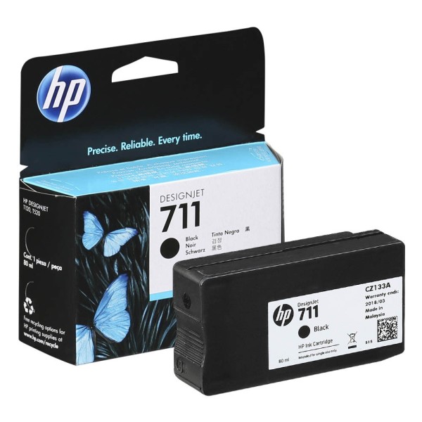 HP 711 / CZ133A Tinte Black