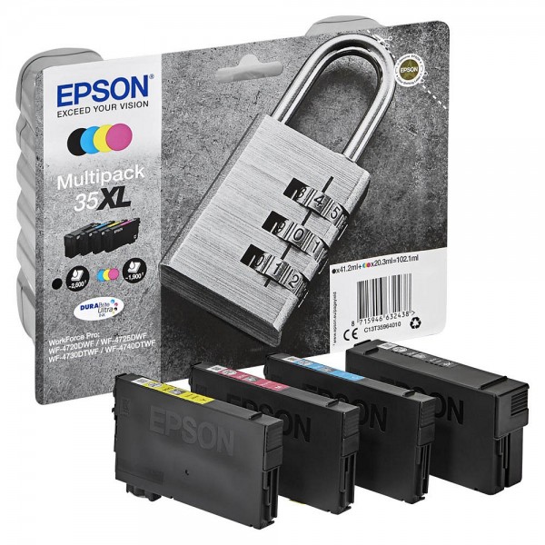 Epson 35 XL / C13T35964010 Tinten Multipack CMYK (4er Set)