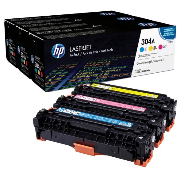 HP CF372AM / 304A Toner Multipack CMY (3er Set)
