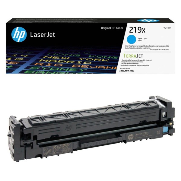 HP W2191X / 219X Tonerkartusche cyan