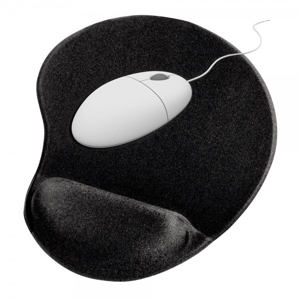 Hama Mousepad mit Handauflage rutschfest Schwarz