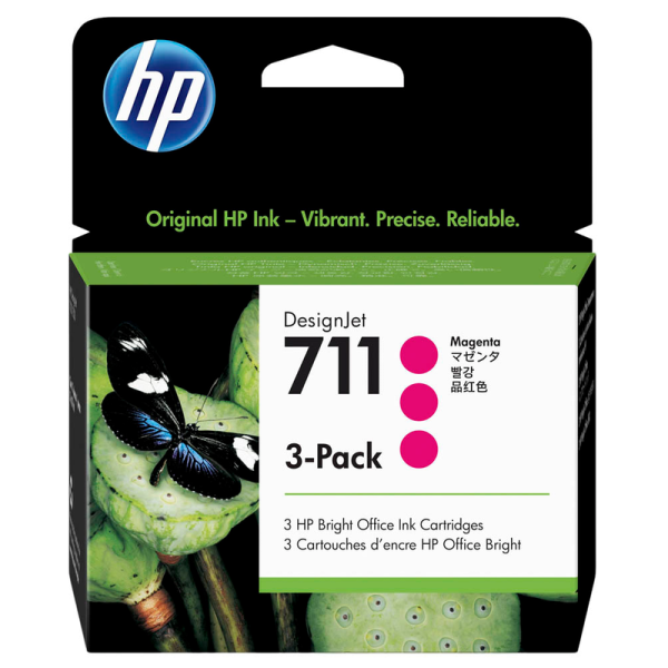 HP CZ135A / 711 Druckerpatronen magenta 3er-Set