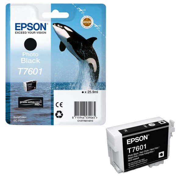 Epson C13T76014010 / T7601 Druckerpatrone Foto schwarz