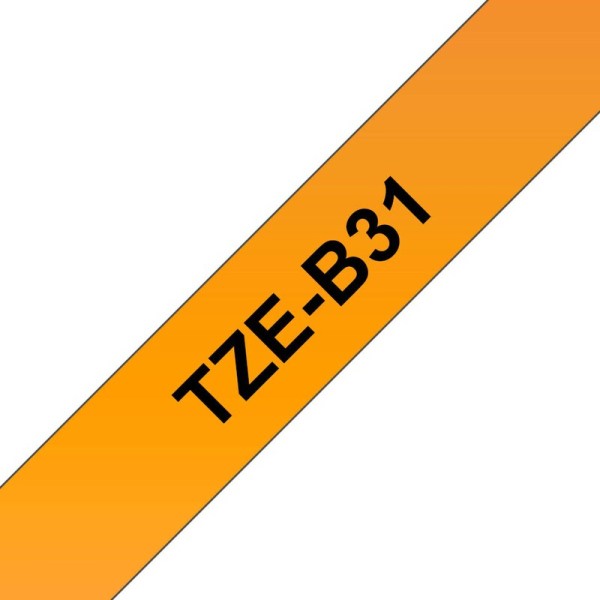 Kompatibel zu Brother TZe-B31 P-Touch Farbband 12mm schwarz auf orange