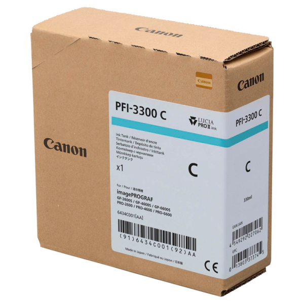 Canon 6434C001 / PFI-3300 Druckerpatrone cyan