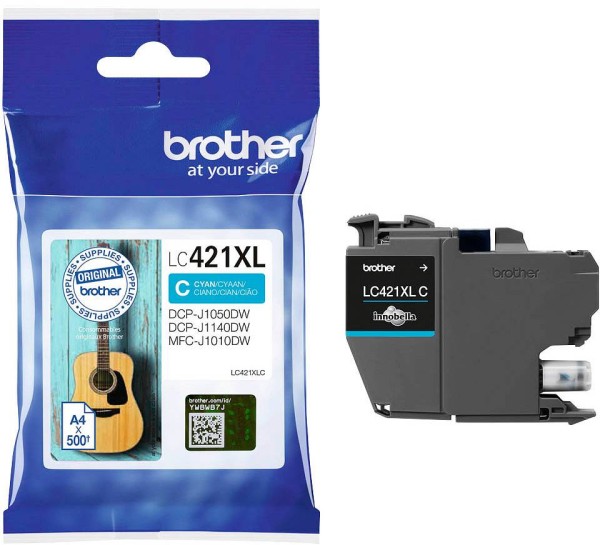 Brother LC-421 XL Tinte Cyan