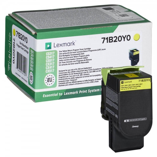 Lexmark 71B20Y0 Toner Yellow