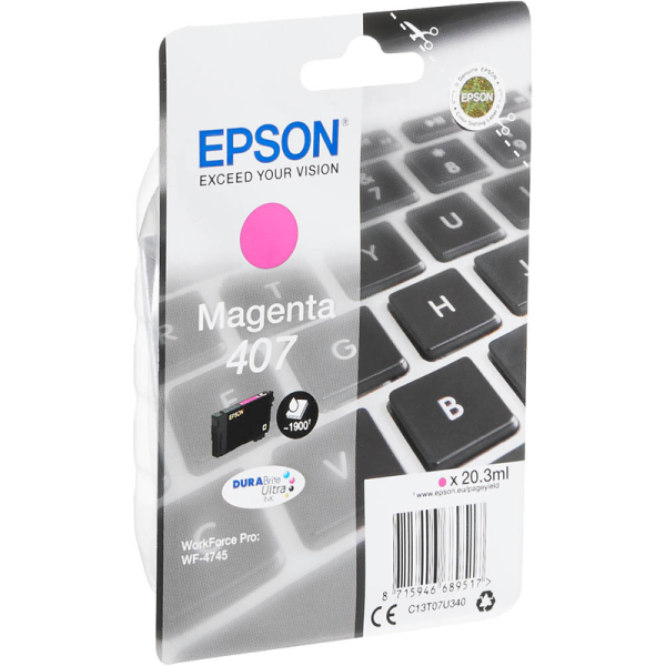 Epson C13T07U340 / 407 Druckerpatrone magenta