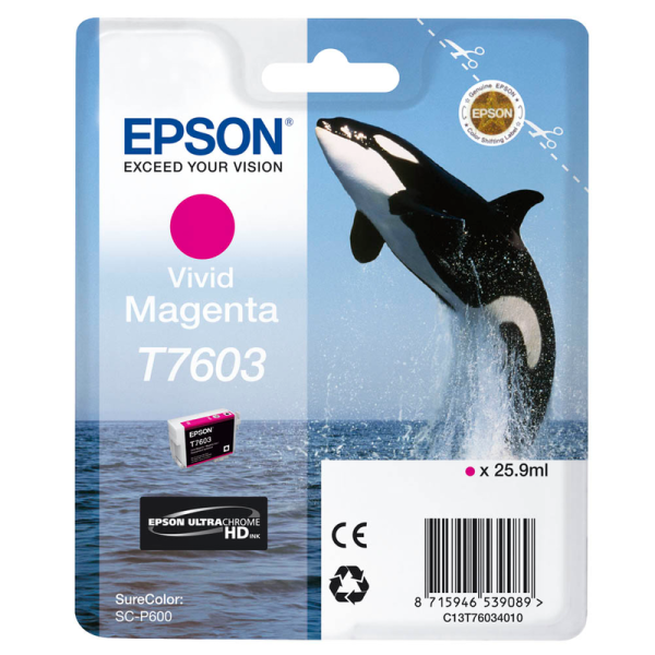 Epson C13T76034010 / T7603 Druckerpatrone vivid magenta