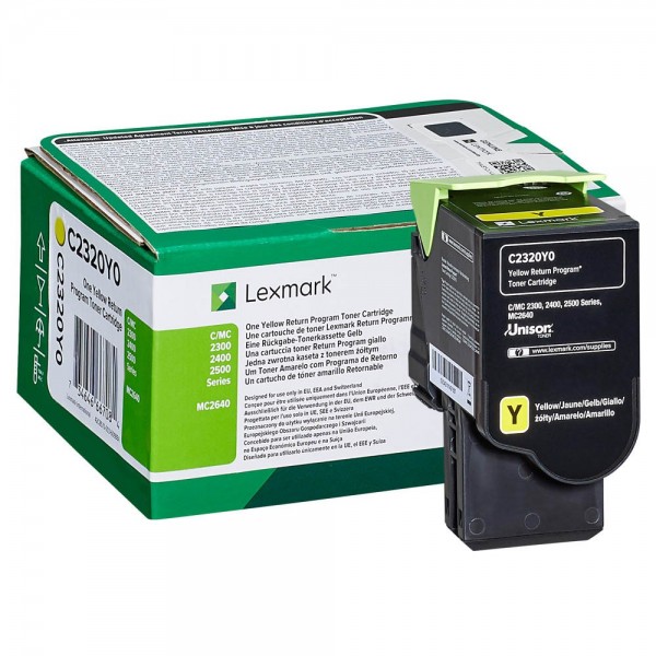 Lexmark C2320Y0 Toner Yellow