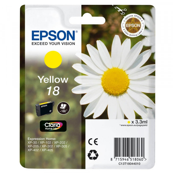 Epson 18 / C13T18044012 Tinte Yellow