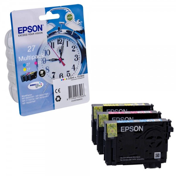 Epson 27 / C13T27054012 Tinten Multipack CMY (3er Set)