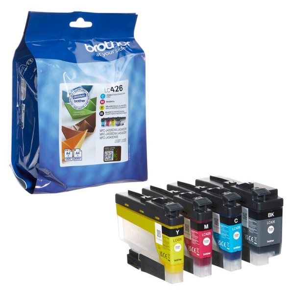 Brother LC-426VAL Druckerpatronen schwarz, cyan, magenta, gelb 4er-Set