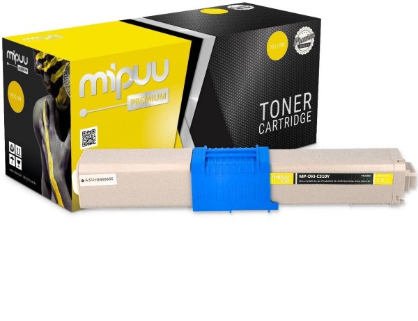 Mipuu Toner ersetzt OKI C310 / 44469704 Yellow