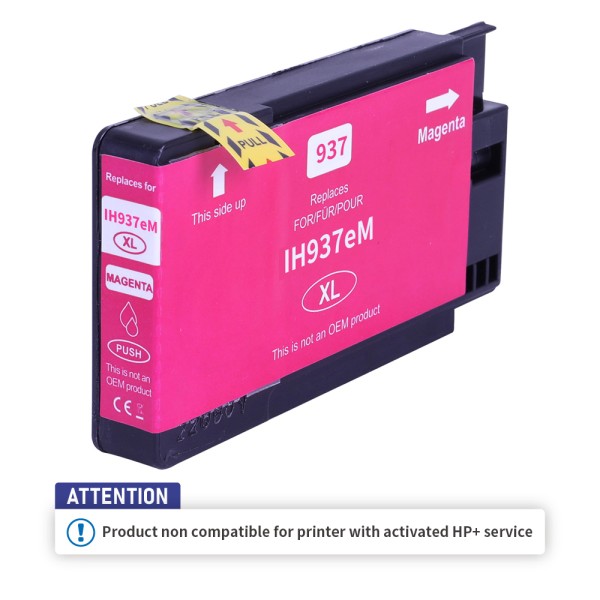 Kompatibel zu HP 937e / 4S6W7NE Tinte Magenta