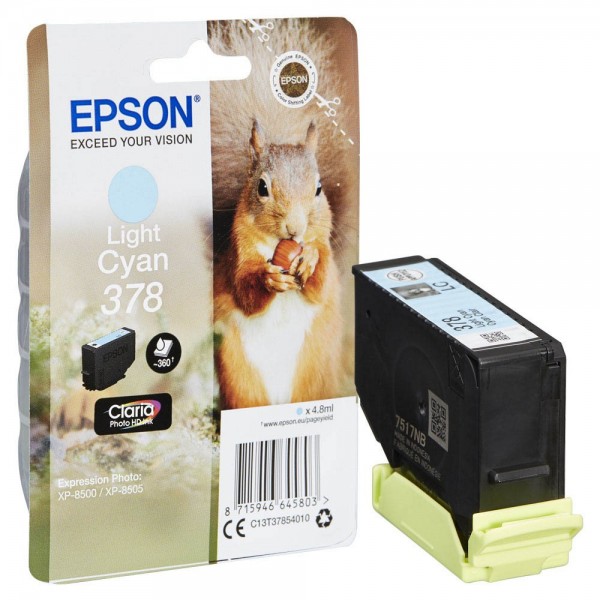 Epson 378 / C13T37854010 Tinte Light-Cyan