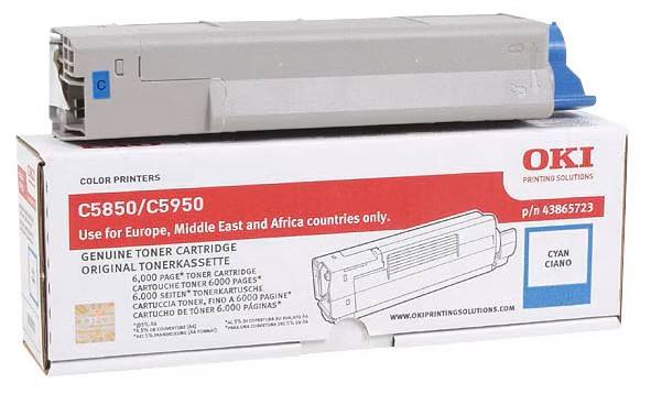 OKI 43865723 Toner Cyan