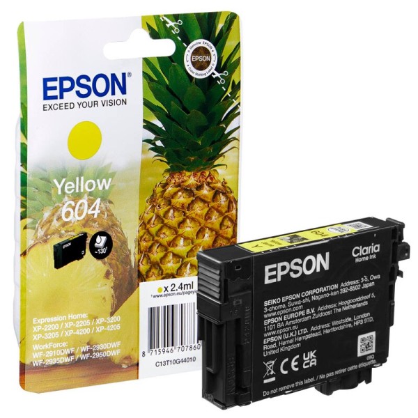 Epson C13T10G44010 / 604 Druckerpatrone gelb