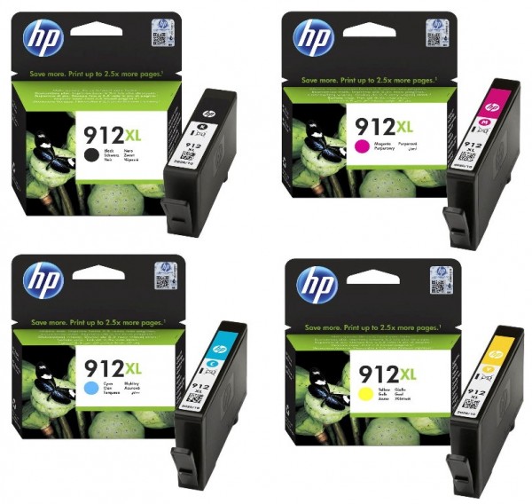 HP 912 XL / 3YP34AE Tinten Multipack CMYK (4er Set)