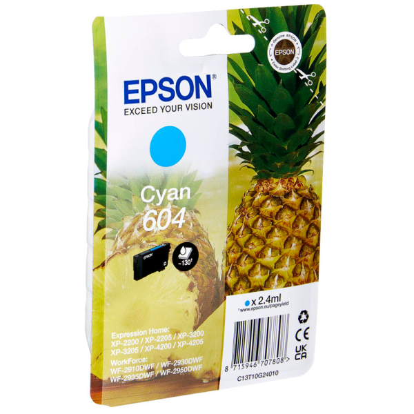 Epson C13T10G24010 / 604 Druckerpatrone cyan
