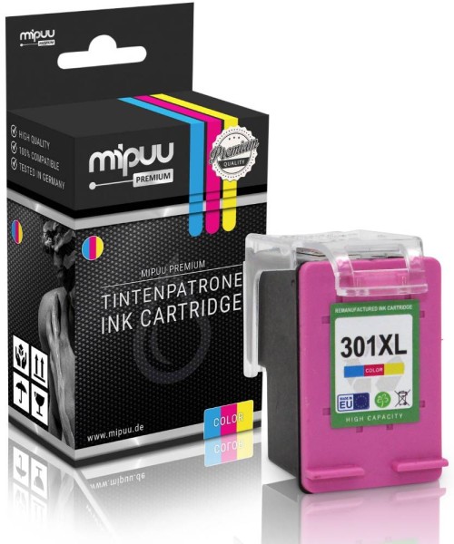Mipuu Tinte ersetzt HP 301 XL / CH564EE Color