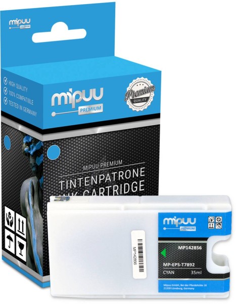 Mipuu Tinte ersetzt Epson T7892 / C13T789240 Cyan