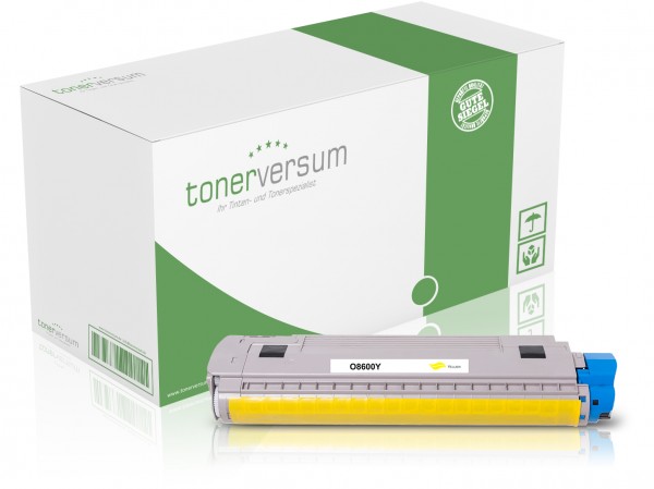 Alternativ zu OKI 43487709 / C8600 Toner Yellow
